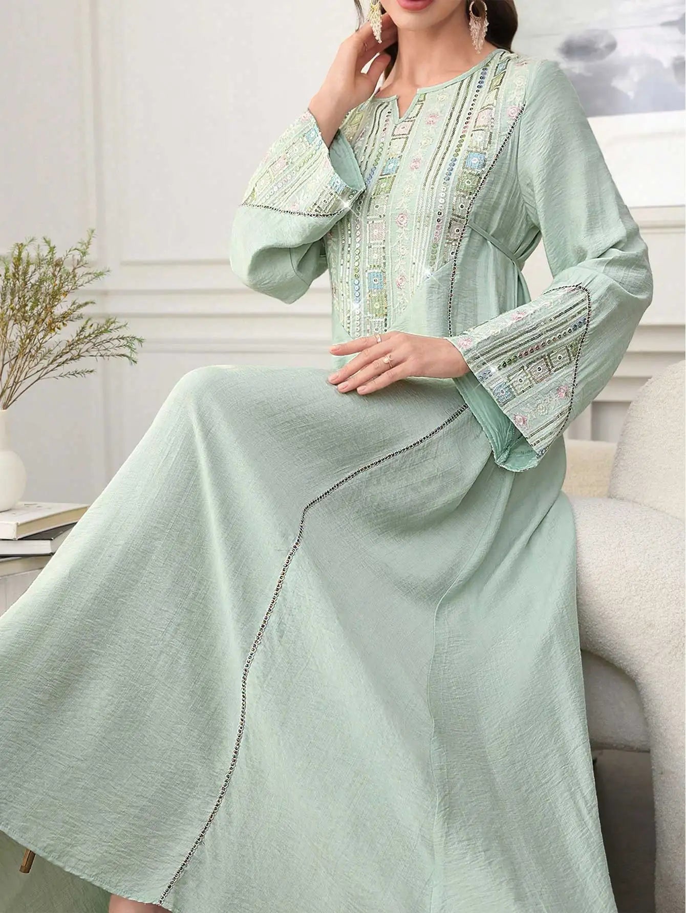 Premium Abaya Green