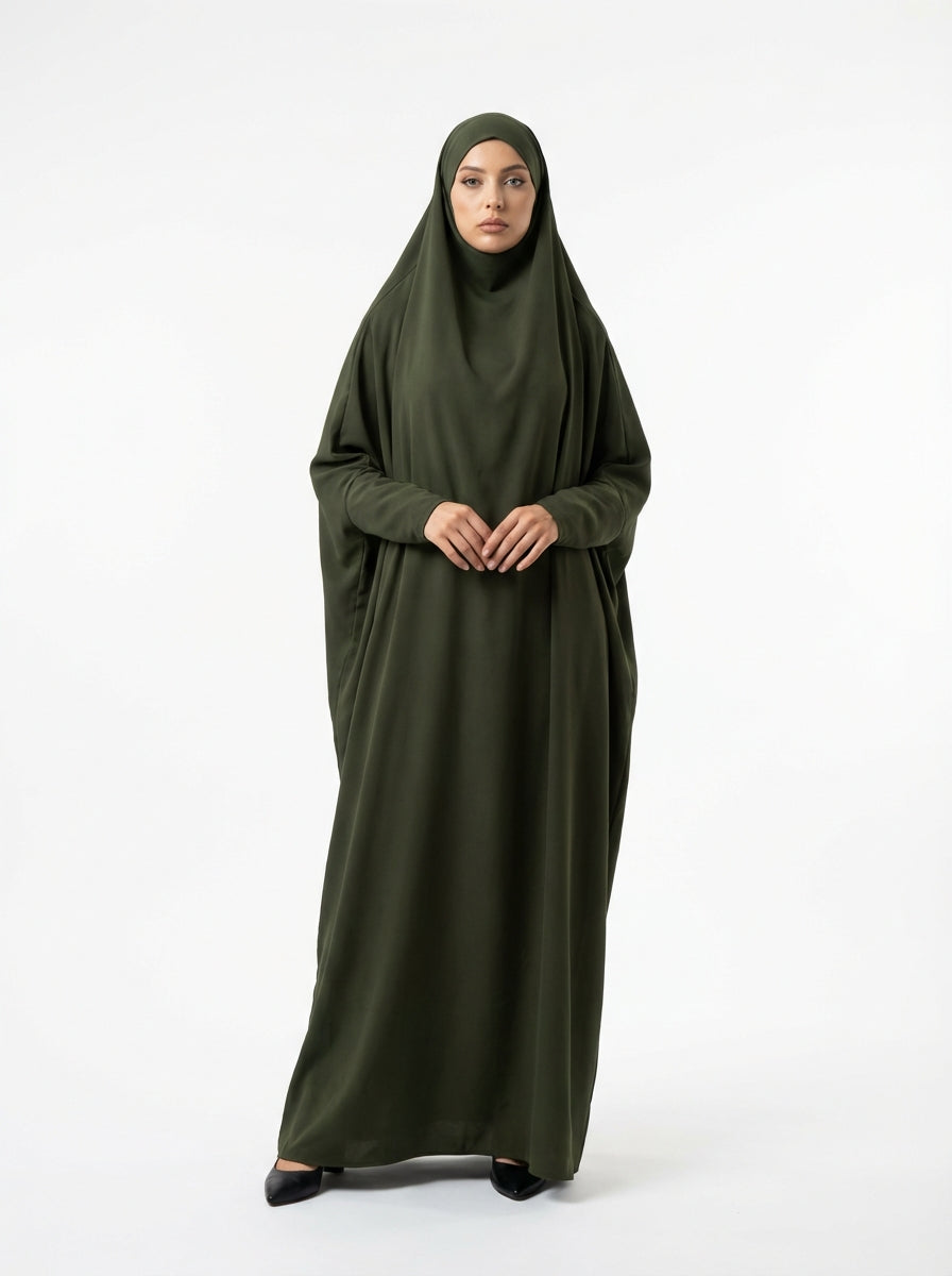 Plain Abaya Green