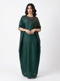 Premium Abaya Green Flora